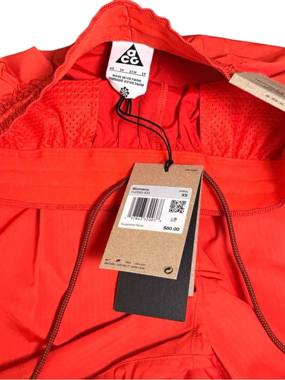 Nike ACG Repel Ripstop Hiking Shorts Red Womens XS Trail HJ0263-633 NEW - Picture 7 of 13